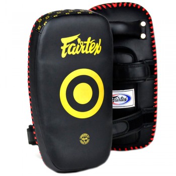 Fairtex KPLC5 Тайские Пады Облегченные Тайский Бокс Микрофибра "Standard Microfiber Curved Kick Pads"